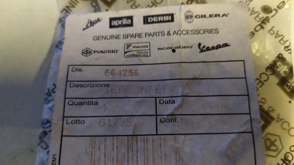 sede inferiore sterzo vari modell piaggio aprilia