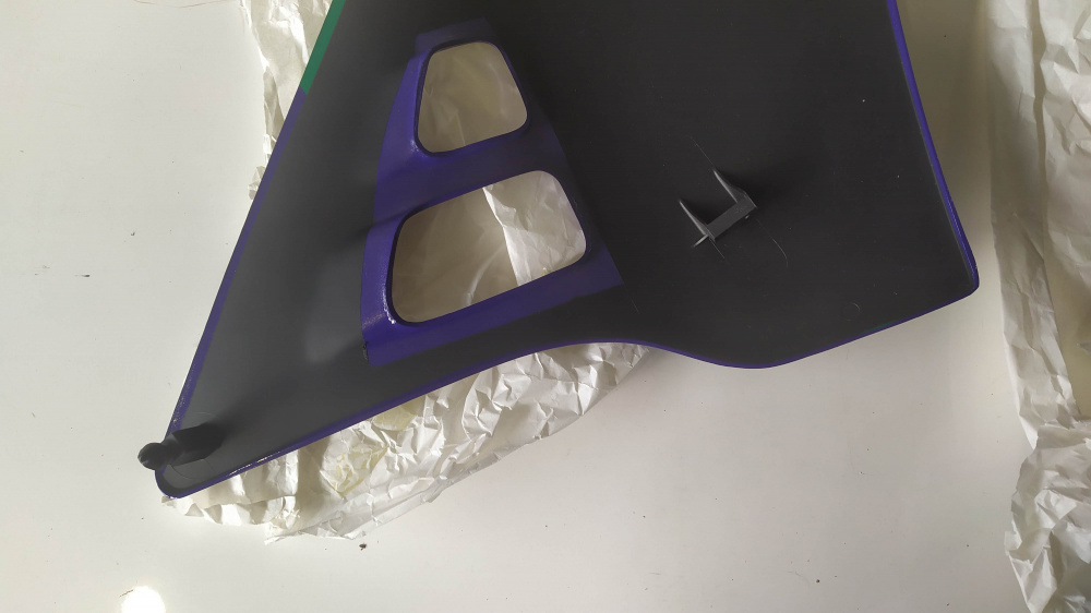 carena anteriore sx verde/viola honda mtx 125