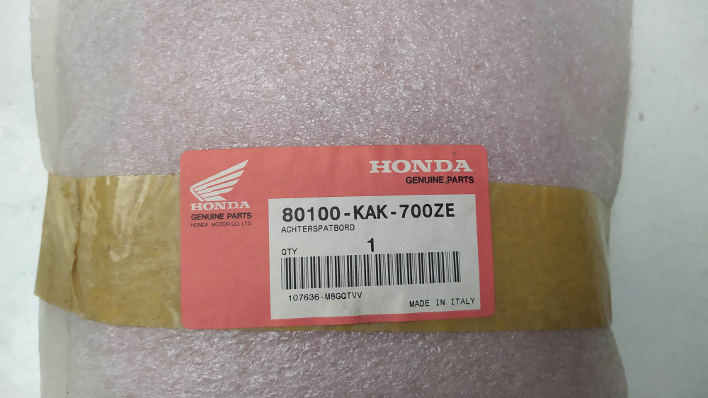 parafango posteriore rosso (colorazione rossa) honda crm 125 r ´90 - ´92