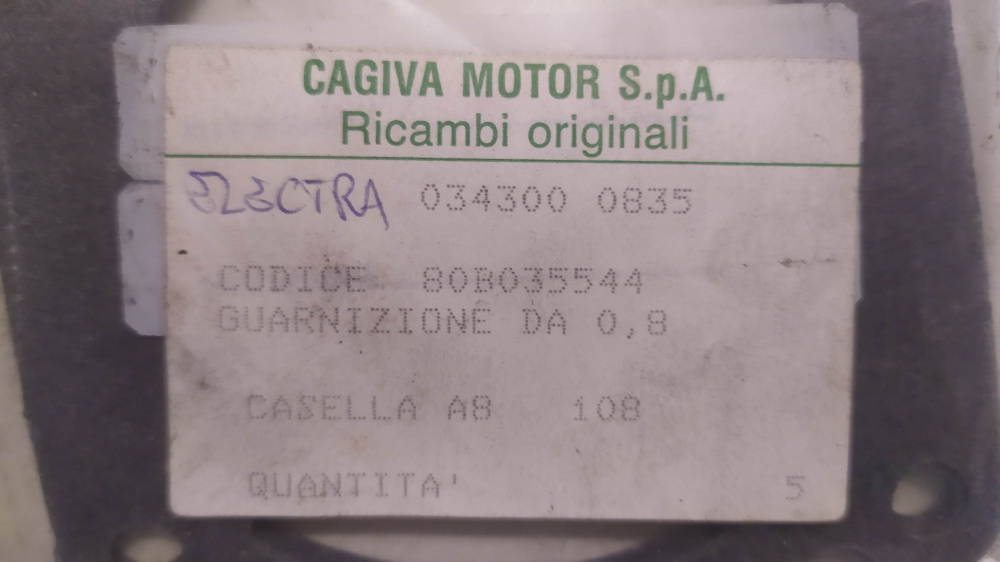 guarnizione base cilindro sp. 0,8 cagiva electra