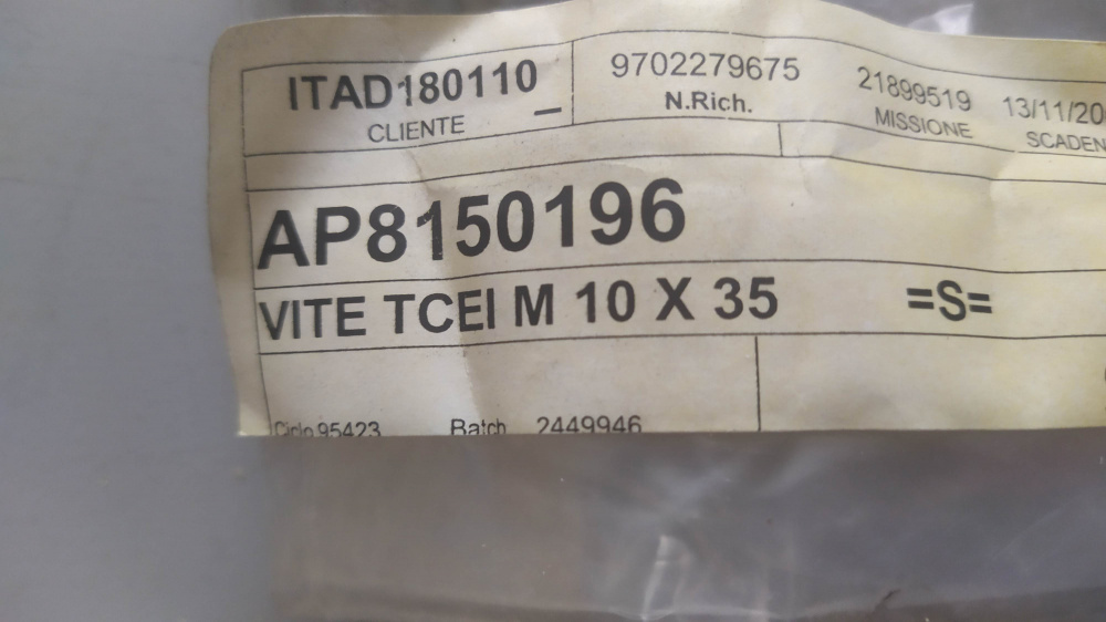 vite tcei m 10 x 35-uni 5931 8.8 da