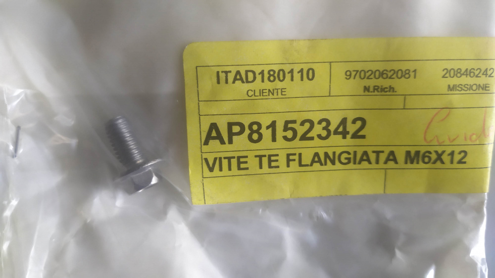 vite te flangiata m6x12