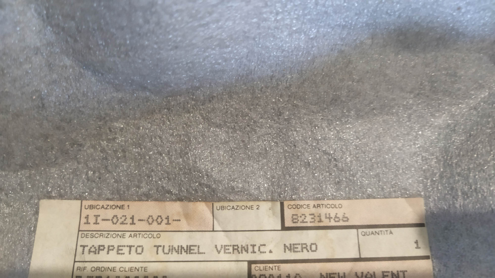 tappeto tunnel vernic.nero aprilia sr ´93