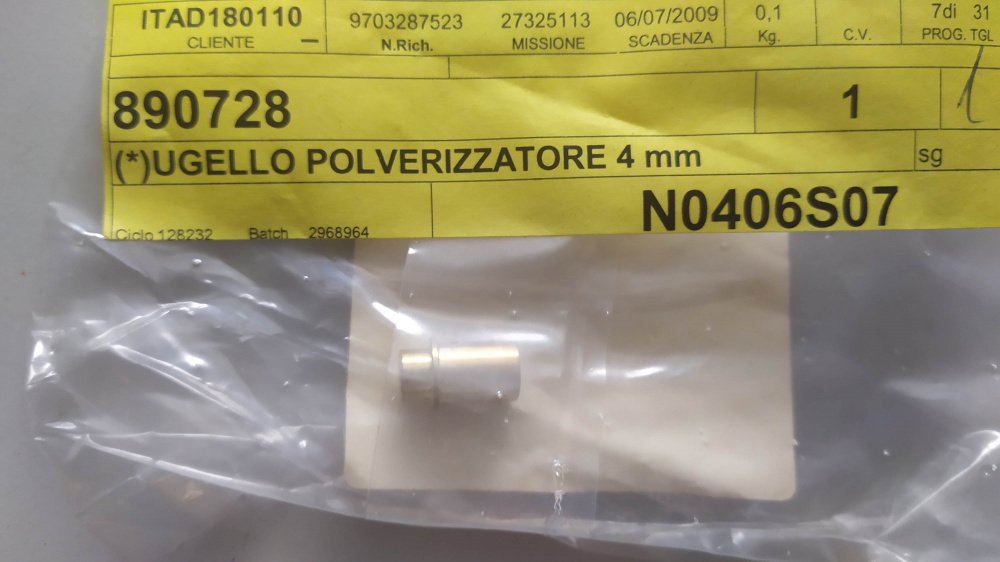 ugello polverizzatore 4 mm