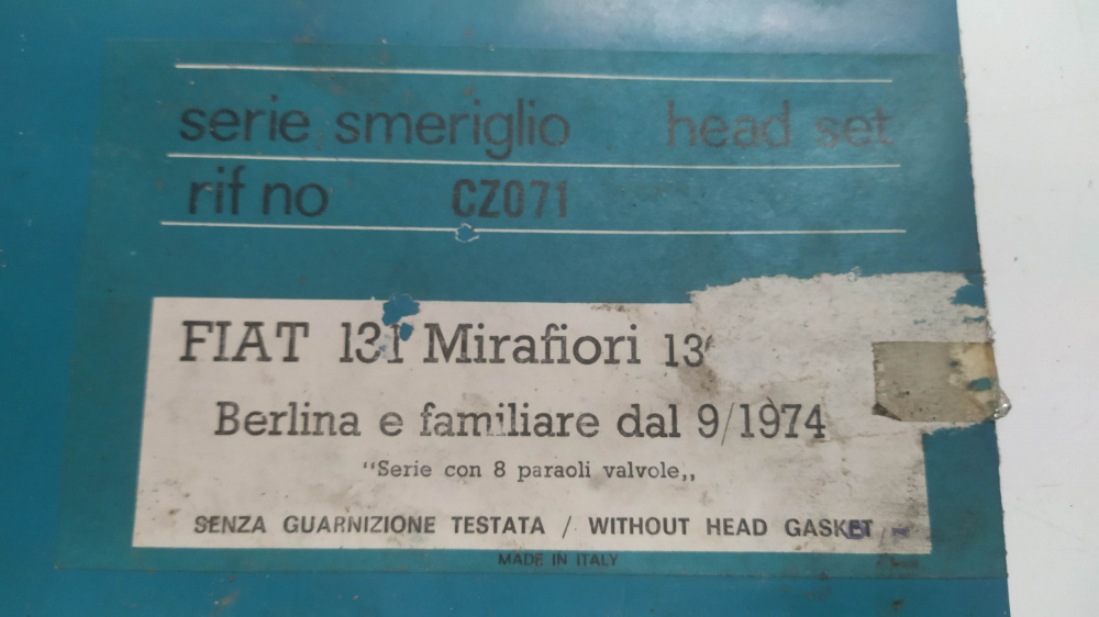 serie smeriglio - non complete - fiat 131 mirafiori berlina e familiare dal ´74