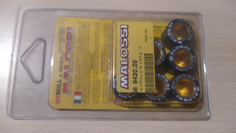 serie rulli variatore malossi d. 19 x 15.5 gr. 13 - vedere applicazioni -