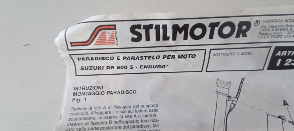 kit copridisco stilmotor nuovi per suzuki dr 600 s