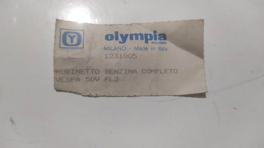 rubinetto benzina olympia vespa 50 v fl2