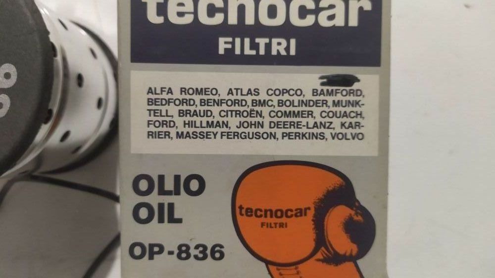 filtro olio tecnocar op-836 - vedere applicazioni -