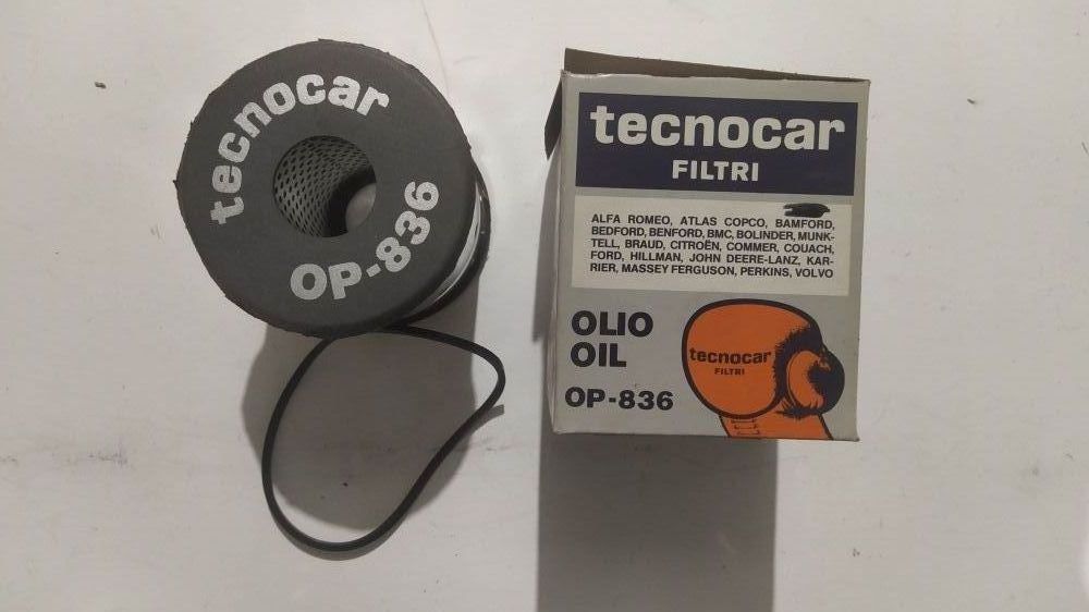 filtro olio tecnocar op-836 - vedere applicazioni -